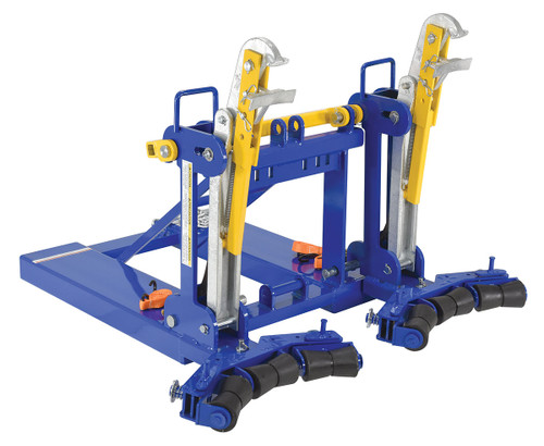 Vestil Steel Automatic Eagle Beak 2 Drum with Rollers - 1,000 lb - Blue