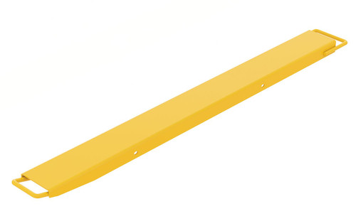 Vestil Steel High Strength Single Fork Extension - 5 In. x 63 In. 4,000 lb - Yellow