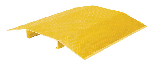 Vestil Fabricated Aluminum Hose and Cable Crossovers - 48 In. x 48 In. 2000 lb - Yellow
