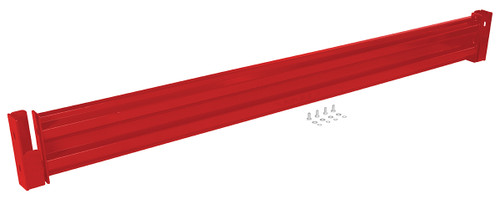 Vestil Steel 2 Ribbed Drop In Style Guard Rail - 102 In. Length - Red