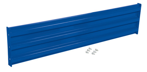 Vestil Steel 3 Ribbed Bolt On Style Guard Rail - 65.875 In. Length - Blue