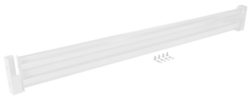 Vestil Steel 2 Ribbed Drop In Style Guard Rail - 102 In. Length - White