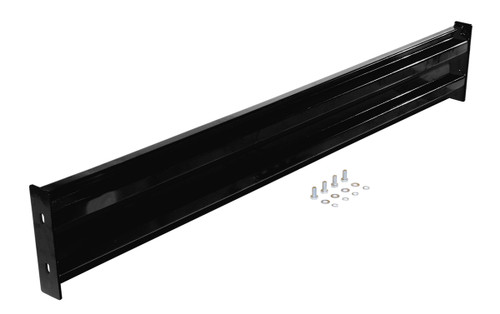 Vestil Steel 2 Ribbed Bolt On Style Guard Rail - 66 In. Length - Black
