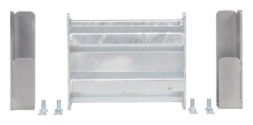 Vestil Galvanized Steel 2 Ribbed Drop In Style Guard Rail - 6 In. Length - Gray