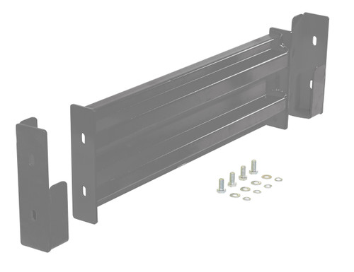 Vestil Steel 2 Ribbed Drop In Style Guard Rail - 30 In Length - Gray Semi Gloss