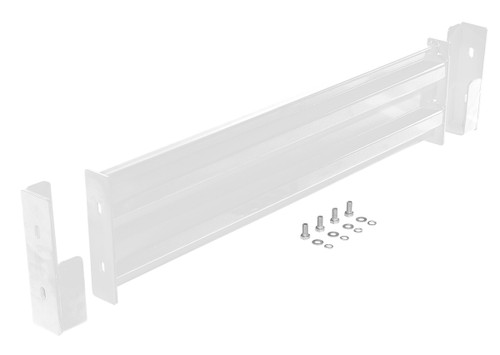 Vestil Steel 2 Ribbed Drop In Style Guard Rail - 42 In. Length - White