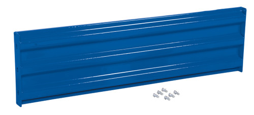 Vestil Steel 3 Ribbed Bolt On Style Guard Rail - 53.875 In. Length - Blue