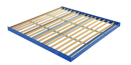 Vestil Steel Pallet Rack Gravity Flow Shelves - 96 In. x 96 In. - Blue