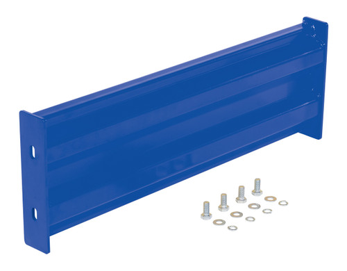 Vestil Steel 2 Ribbed Bolt On Style Guard Rail - 30 In Length - Blue