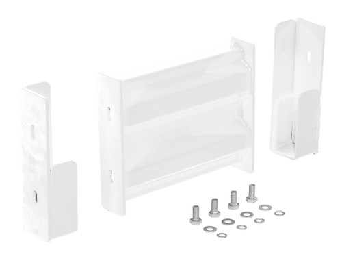 Vestil Steel 2 Ribbed Drop In Style Guard Rail - 6 In. Length - White