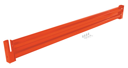 Vestil Steel 2 Ribbed Drop In Style Guard Rail - 90 In. Length - Orange