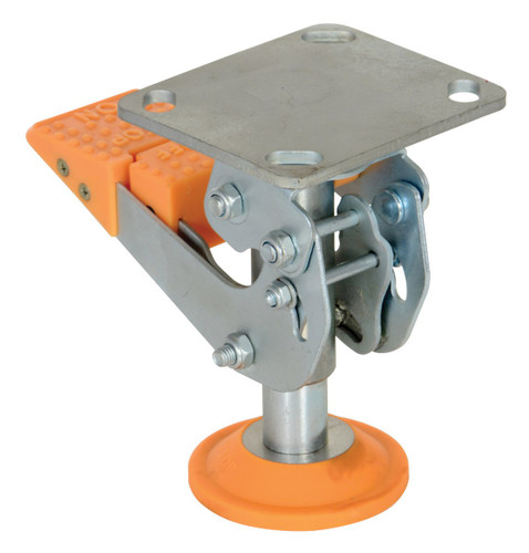 Vestil Steel Floor Lock - 6-9/16 to 7-5/8 In. Height - Silver