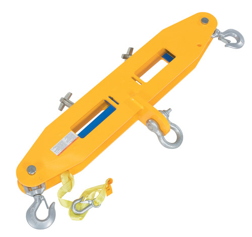 Vestil Steel Forklift Lifting Beam - 40 In. x 4-1/4 In. x 14-1/4 In. 4,000 lb - Yellow