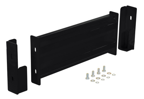 Vestil Steel 2 Ribbed Drop In Style Guard Rail - 18 In. Length - Black