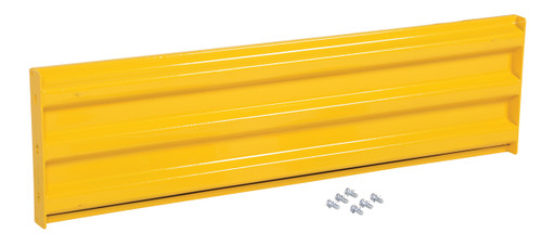 Vestil Steel 3 Ribbed Bolt On Style Guard Rail - 53.875 In. Length - Yellow