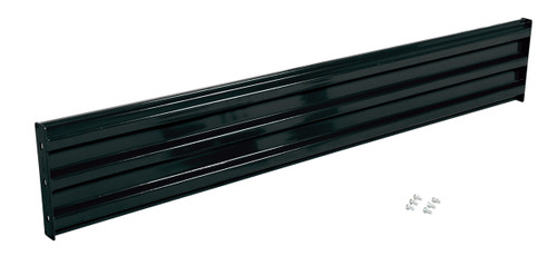 Vestil Steel 3 Ribbed Bolt On Style Guard Rail - 101.875 In. Length - Black