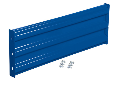 Vestil Steel 3 Ribbed Bolt On Style Guard Rail - 41.875 In. Length - Blue