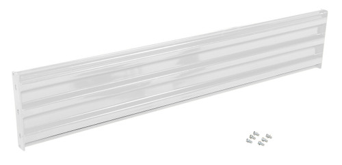 Vestil Steel 3 Ribbed Bolt On Style Guard Rail - 77.875 In. Length - White
