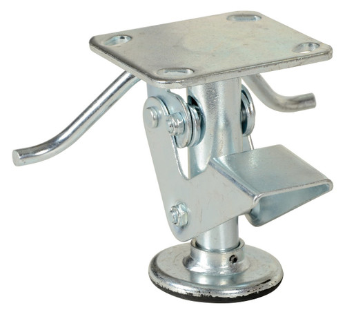 Vestil Economical Floor Lock - 5-5/8 to 6-5/8 In. Height - Silver