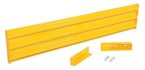 Vestil Steel 3 Ribbed Drop In Style Guard Rail - 77.875 In. Length - Yellow