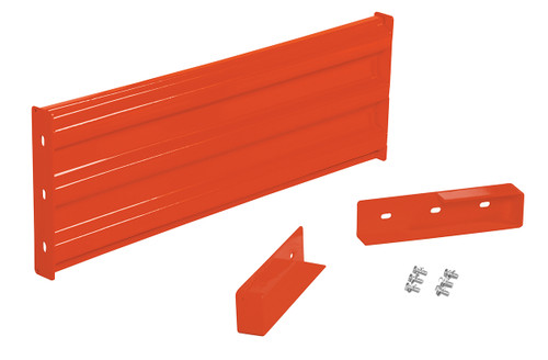 Vestil Steel 3 Ribbed Drop In Style Guard Rail - 41.875 In. Length - Orange