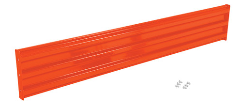 Vestil Steel 3 Ribbed Bolt On Style Guard Rail - 101.875 In. Length - Orange