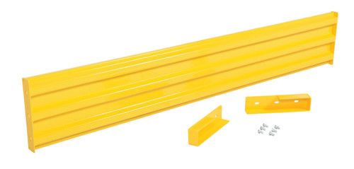 Vestil Steel 3 Ribbed Drop In Style Guard Rail - 101.875 In. Length - Yellow