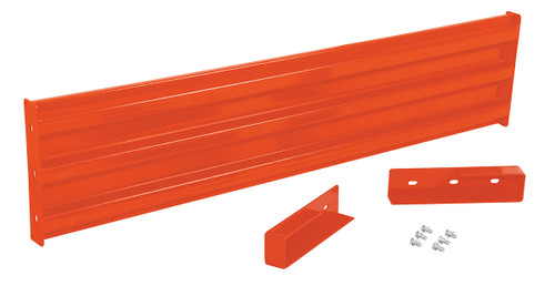 Vestil Steel 3 Ribbed Drop In Style Guard Rail - 65.875 In. Length - Orange