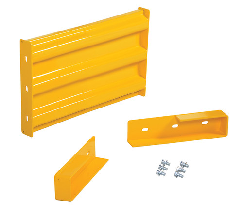 Vestil Steel 3 Ribbed Drop In Style Guard Rail - 24 In. Length - Yellow
