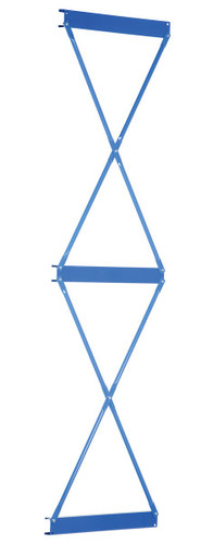 Vestil Steel Heavy Duty Cantilever Single Brace Set - 36 In. Width For 12 Ft. and 14 Ft. Height Upright - Blue