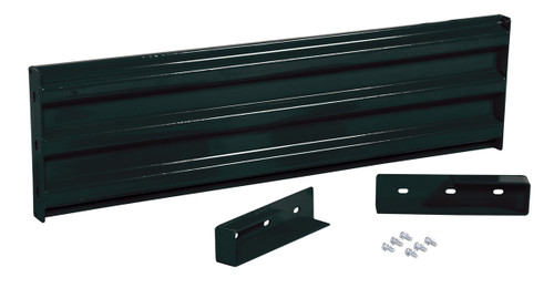 Vestil Steel 3 Ribbed Drop In Style Guard Rail - 53.875 In. Length - Black