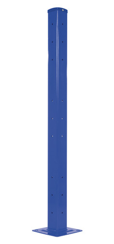 Vestil Steel Rigid Tube Post Drop In - 60 In. For 3 Ribbed Drop In Style Guard Rails - Blue