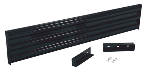 Vestil Steel 3 Ribbed Drop In Style Guard Rail - 77.875 In. Length - Black