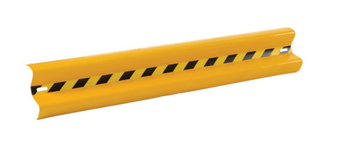 Vestil Steel Straight Guard Rail - 72 In. Length - Yellow