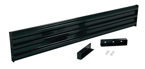 Vestil Steel 3 Ribbed Drop In Style Guard Rail - 101.875 In. Length - Black