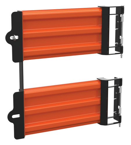 Vestil Steel 3 Ribbed Guard Rail Spring Gate - 29.875 In Length - Orange