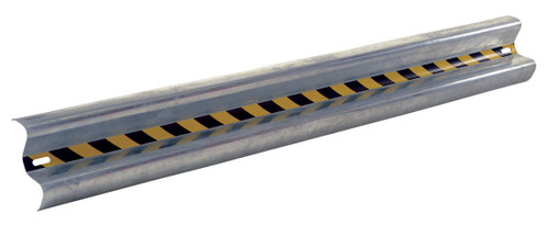 Vestil Galvanized Steel Straight Guard Rail - 84 In. Length - Gray
