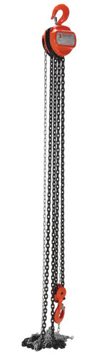 Vestil Steel Manual Chain Hoist - 15 Ft. Lift 6,000 lb - Orange