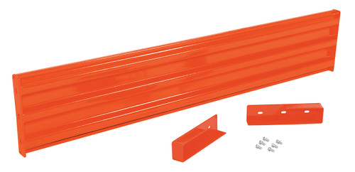 Vestil Steel 3 Ribbed Drop In Style Guard Rail - 77.875 In. Length - Orange