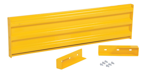 Vestil Steel 3 Ribbed Drop In Style Guard Rail - 53.875 In. Length - Yellow