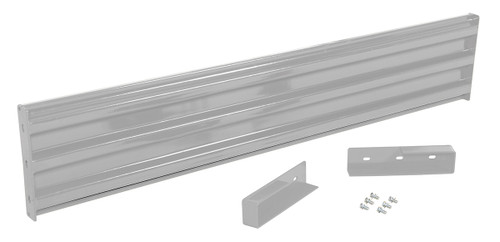 Vestil Steel 3 Ribbed Drop In Style Guard Rail - 77.875 In. Length - Silver