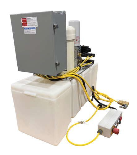 Vestil Factory Installed Wash-Down Motor and NEMA Four Enclosure For Hydraulic Drum Crusher