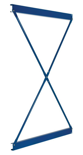 Vestil Steel Heavy Duty Cantilever Single Brace Set - 60 In. Width For 8 Ft. and 10 Ft. Height Upright - Blue