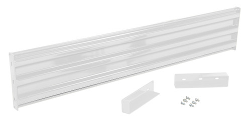 Vestil Steel 3 Ribbed Drop In Style Guard Rail - 77.875 In. Length - White