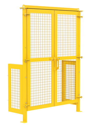 Vestil Steel Hydraulic Box Dumper Gate - 25-1/2 In Length x 92 In Height - Yellow