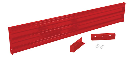 Vestil Steel 3 Ribbed Drop In Style Guard Rail - 101.875 In. Length - Red