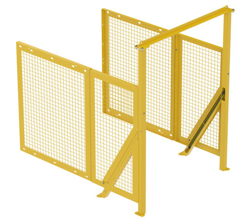 Vestil Factory Installed Steel Hydraulic Box Dumper Safety Light Curtain Option - Yellow