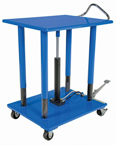 Vestil Steel Hydraulic Post Table - 32 In. x 48 In. 3,000 lb - Blue