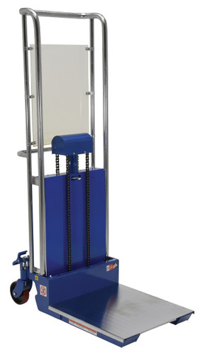 Vestil Steel Portable Two Speed Foot Pump Hefti-Lift - 36 In. x 70 In. 880 lb - Blue