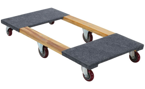 Vestil Hardwood Carpet End Dolly - 48 In. x 24 In. x 7-1/2 In. 1200 lb